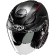 Hjc F31 LUDI MC1SF Jet Motorcycle Helmet Matt Black Red