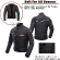 Мотоциклетная куртка унисекс Borleni непромокаемая ветрозащитная с защитой для скутера, велоспорта и туризма Черный