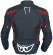 Berik 2.0 NJ-183330 Technical Fabric Motorcycle Jacket Black Red Fluo