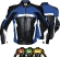 Кожаная мотоциклетная куртка German Wear Синий