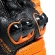 Motorcycle Sports Gloves in Dainese IMPETO Leather Black Orange