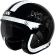Motorcycle Helmet Jet Custom Ixs 880 77 2.2 Black White Anthracite