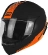 Dual Visor Modular Motorcycle Helmet Origin Riviera Line Black Orange