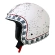 Motorcycle Helmet Jet Vintage Custom Afx Fx-76 Graphic MCQ Pearly White