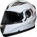 Motorcycle Helmet Modular Openable Motocubo 925 Double Visor White
