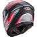 Caberg Integral Motorcycle Helmet AVALON X KIRA Matt Black Gray Red Fluo