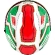 Integral Motorcycle Helmet Givi 50.6 Sport Deep White Red Green Double Visor