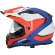Integral Motorcycle Helmet in Fiber Off Road Acerbis Reactive 2206 White Blue Red