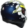Integral Double Visor Motorcycle Helmet Agv K3 SV Multi bubble Blue White Yellow