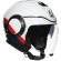 Double визор Jet Motorcycle Мотошлем AGV ORBYT Multi BLOCK White Ebony Red Fluo