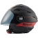 Motorcycle Helmet Jet Blauer HT Brat Black Red Opaque
