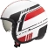 Motorcycle Helmet Jet Vintage VINTAGE EVO BL8 BM Premier Fiber White Matt Red White