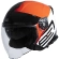 Motorcycle Мотошлем Jet Origin PALIO 2.0 Scout Black Red Fluo Glossy