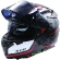 Integral Motorcycle Helmet Bhr 813 Double Visor Green Line