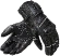 Motorcycle Leather Gloves for Women Racing Rev'it XENA 3 LADIES Black Gray