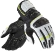 Leather Racing Motorcycle Gloves Rev'it RSR 2 Black Yellow Fluo