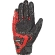 Ixon RS Rise Air 2 Summer Motorcycle Gloves in Black Red Leather and Fabric