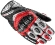 Moto Racing Leather Gloves Spidi CARBO 4 COUPE 'Black White Red