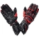 Spyke TECH PRO Black Red Racing Leather Motorcycle Gloves