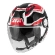 Motorcycle Мотошлем Jet Givi 12.3 STRATOS Shade White Black Red