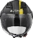 Moto Jet helmet OF562 Ls2 Airflow Long With Visor Long Metropolis Black Yellow Hy vision