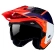 MT Helmets District SV S Analog Open Face Helmet Glossy Black / Orange