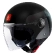 MT Helmets Street S Inboard Open Face Helmet Matt Black / Grey