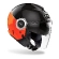 AIROH Helios Fluo Open Face Helmet Черно-оранжевый