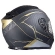 STORMER ZS-801 Miles Full Face Helmet Black / Gold Metal Matt