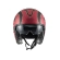 PREMIER HELMETS 23 Vintage FR 2 BM 22.06 Open Face Helmet Красно-черный