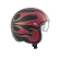 PREMIER HELMETS 23 Vintage FR 2 BM 22.06 Open Face Helmet Красно-черный