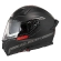 NZI Go Rider Stream Solid Full Face Helmet Nouveau Black / Red Matt