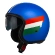 NZI Rolling 4 Sun Open Face Helmet Matt Volare Azzurro