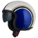 NZI Rolling 4 Sun Open Face Helmet Glossy Diana Blue / Pearl White