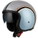 NZI Rolling 4 Sun Open Face Helmet Matt Diana Pale Blue / Platinum