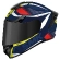 SMK Typhoon Thorn Full Face Helmet Blue / Fluo Yellow / Red / White
