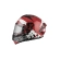 NZI Trendy Full Face Helmet Glossy Canadian Red / White