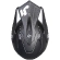 Motorcycle Adventure Helmet in Just1 J14-F ELITE Fiber Black White